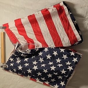 Stars and Stripes Swim Trunks Sz. XL
